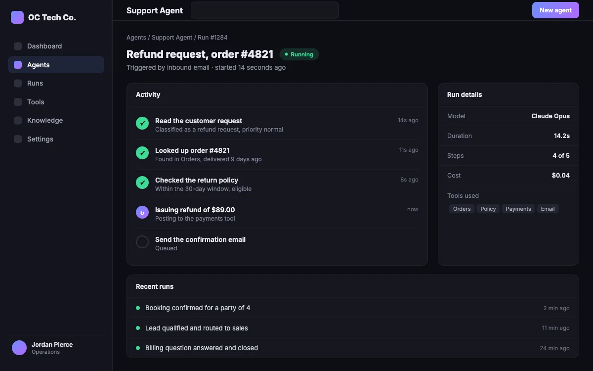 AI agent platform we can build