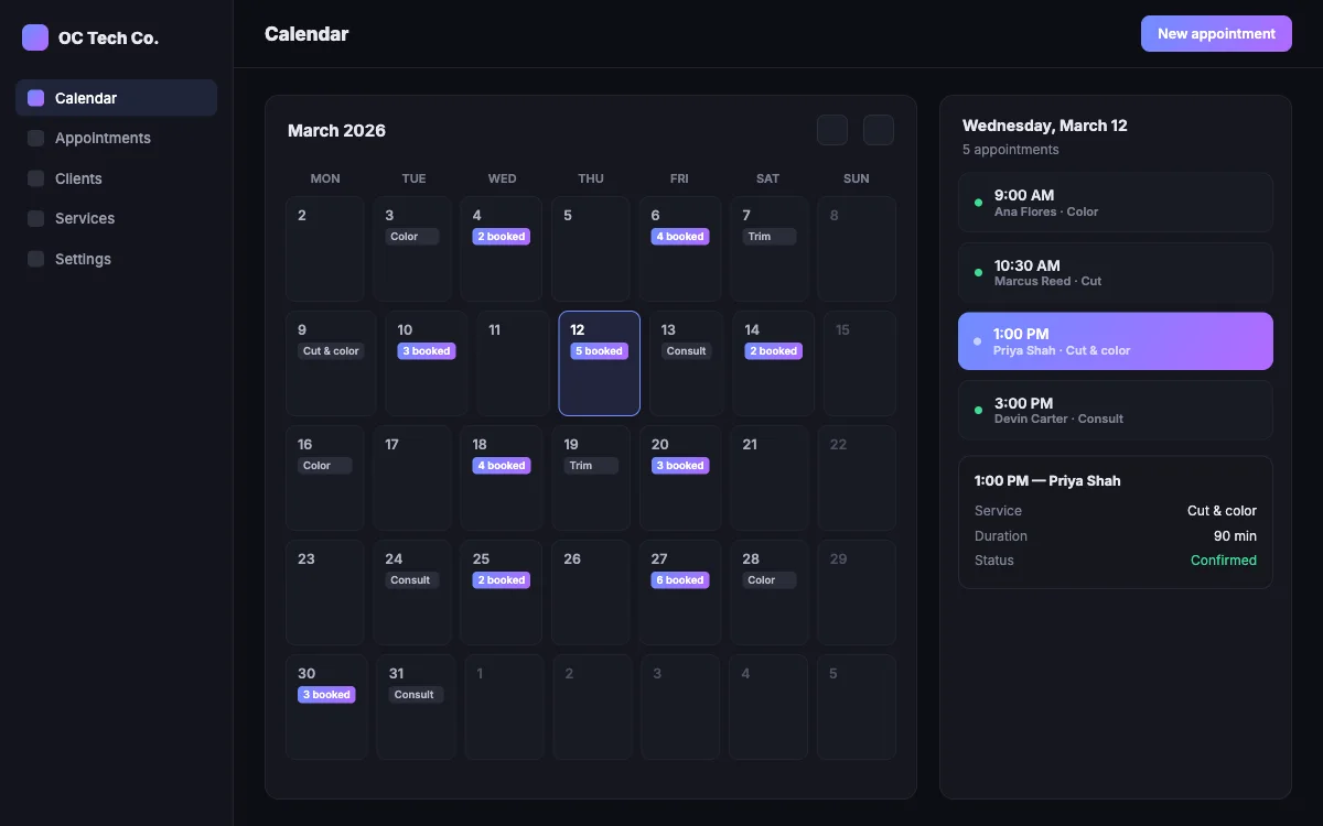 Booking app we can build